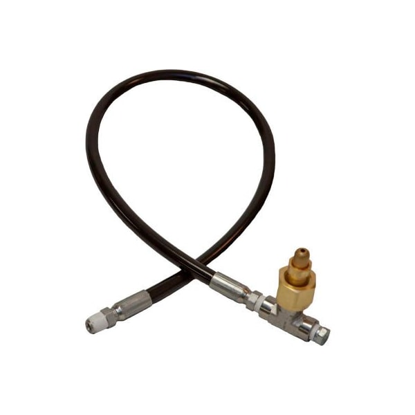30" Connecting Whip w/Tee, CGA-347, 5000 PSI,